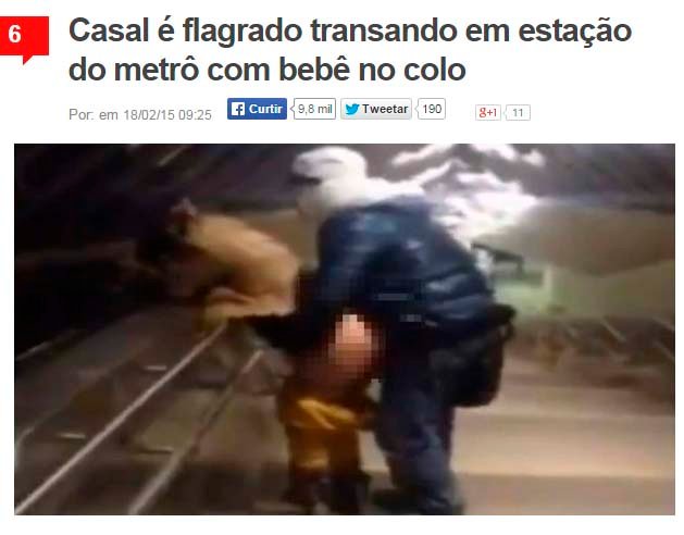 casal é flagrado transando com bebe no colo