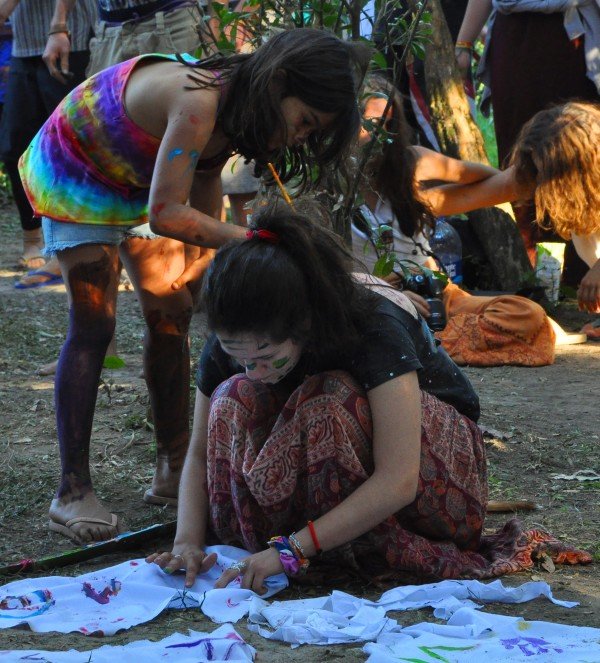 Crianças também frequentam o festival