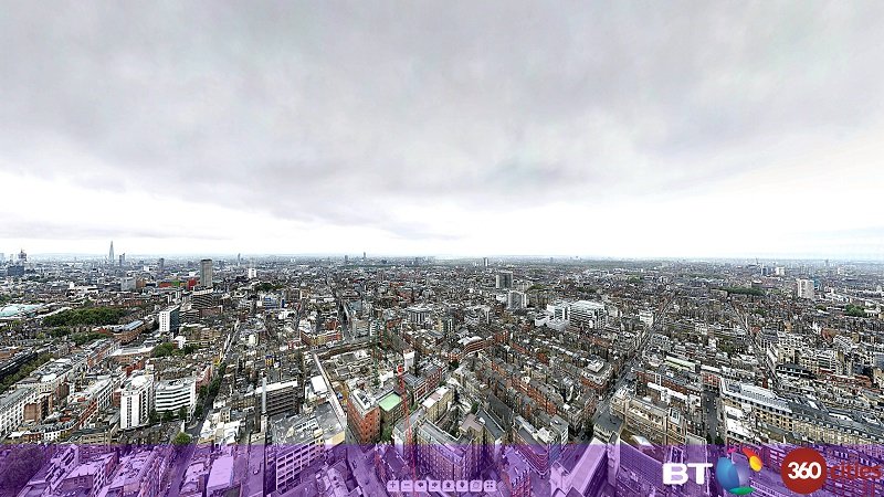 Panorâmica em 360 graus forma uma completa e detalhada visão de Londres Foto: Divulgação