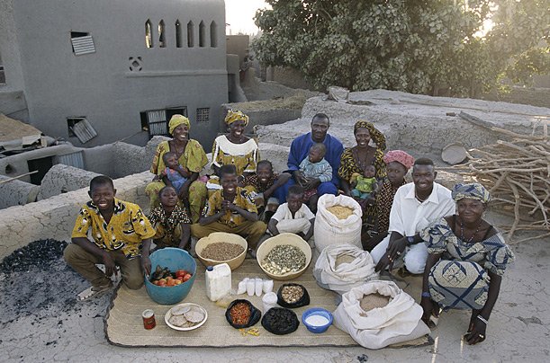 Mali: Família Natomo de Kouakourou Gastos por semana: $ 26,39 Receita da família: Arroz da casa