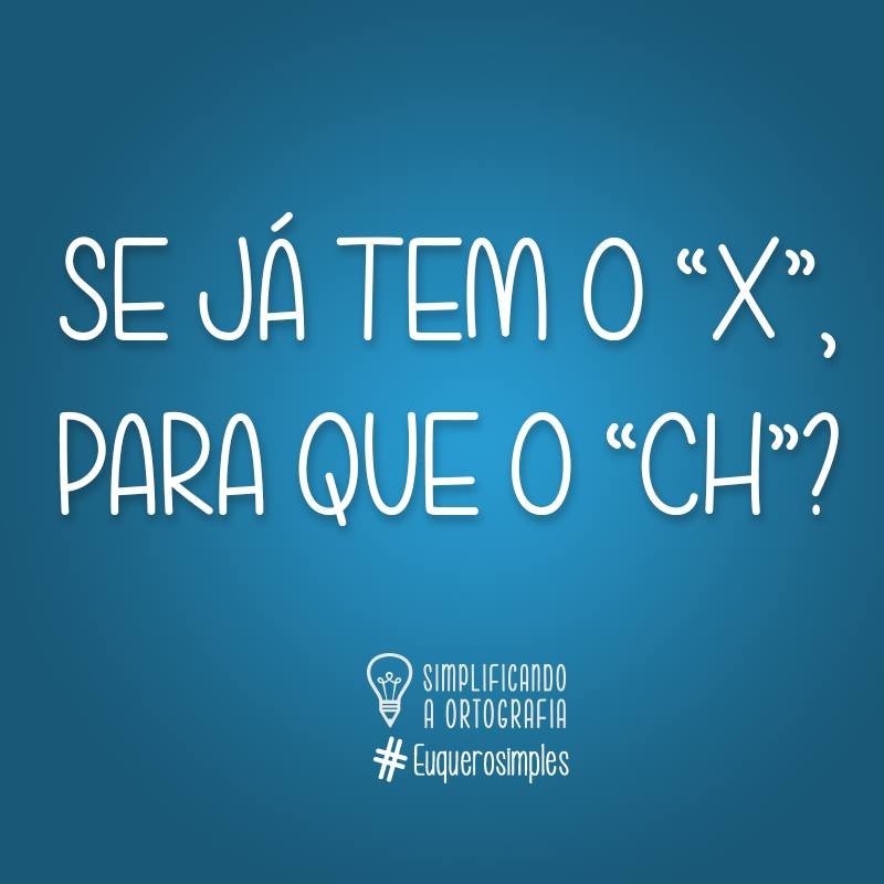 A xuva enxarcou o meu xapéu qando xeguei na xácara. Qe xato isso! Tem xá na xaleira?