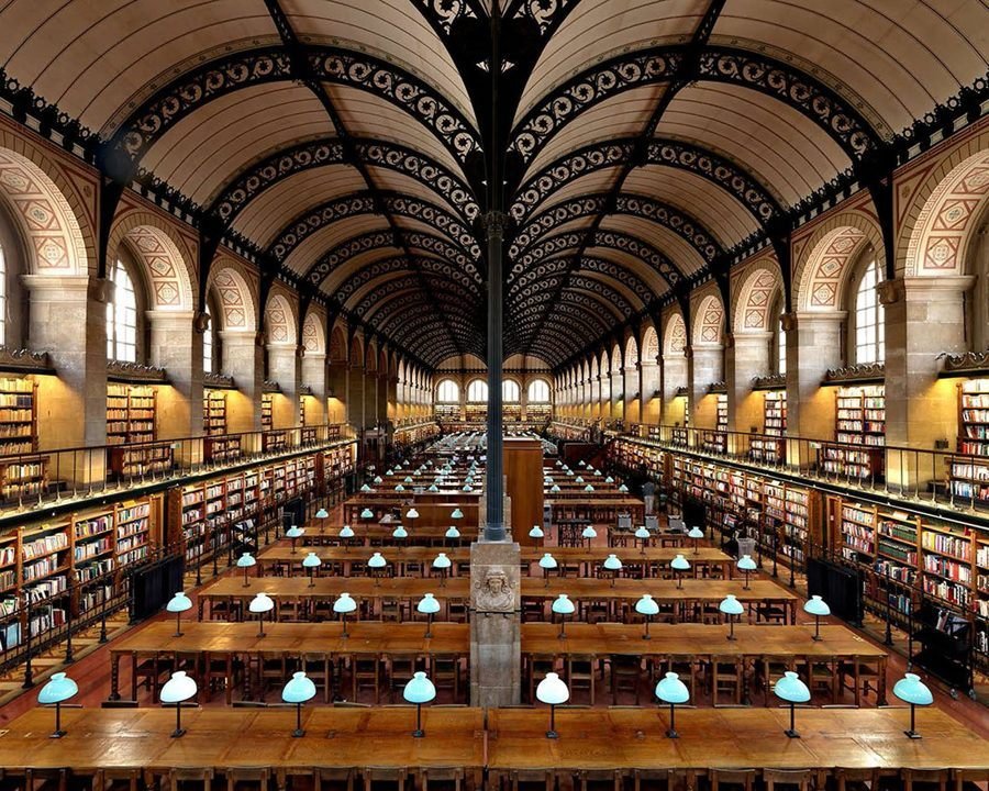 bibliotecas mais bonitas do mundo - Biblioteca Sainte Geneviève, Paris