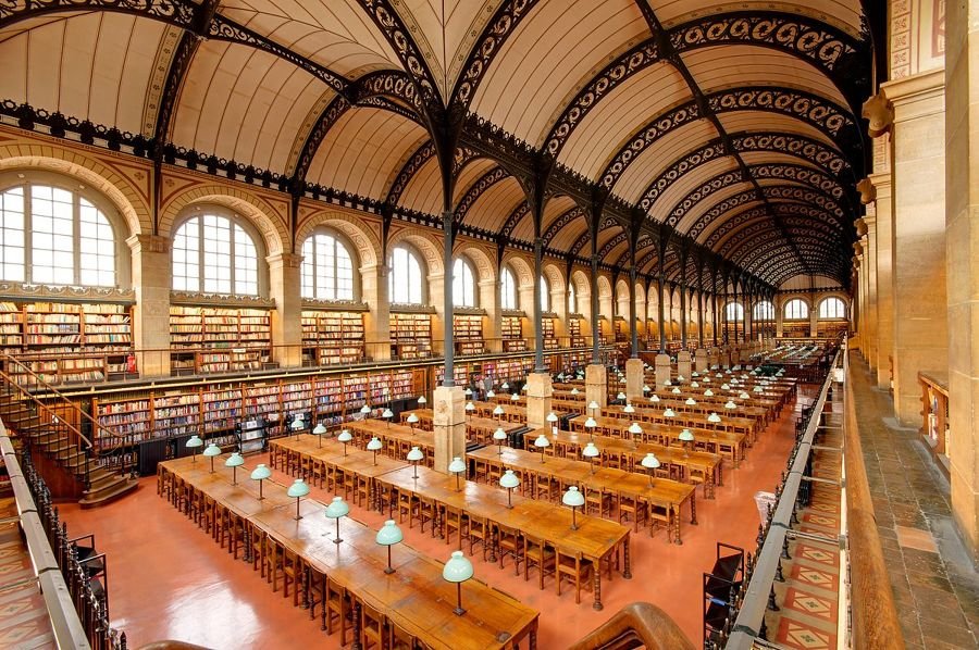 bibliotecas mais bonitas do mundo - Biblioteca Sainte Geneviève, Paris